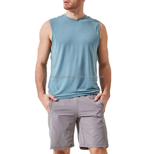 Débardeurs de fitness pour hommes respirants, meilleures ventes, pour la musculation, décontractés, en coton côtelé, tricoté élastique, respirant, débardeur de sport - Product Image 5