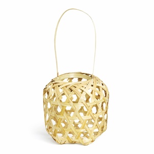 Linterna infantil ecológica de bambú, lámpara de noche de tejido natural, iluminación decorativa para niños - Product Image 1