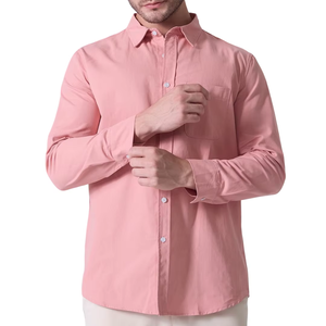 Camisas de Mezclilla Premium para Hombre, 100% Algodón de Alta Calidad, Estilo Personalizado, Desgastado, Transpirable, Cuello Alto, Manga Larga, 220g, Invierno - Product Image 3