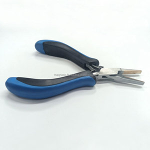 Alicates de punta plana con cuerpo de acero inoxidable y mordazas de cobre para engastar joyas, herramientas de bricolaje - Product Image 1