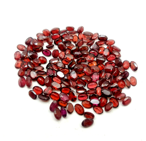 Natural Red <b>Garnet</b> Oval Cut Faceted Loose Gemstone 5mm 7mm <b>Garnet</b> Stone For Jewelry Making Indian Wholesale Bulk Price Supply - Product Image 6