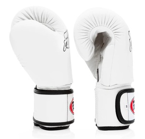 Fairtex Boxing <b>Gloves</b>, Custom Genuine Cowhide Leather Kick Boxing <b>Gloves</b> Training Sparring Boxing <b>Gloves</b> - White - Product Image 3