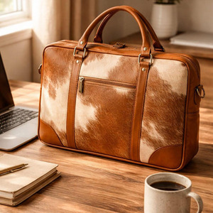 Bolsos cruzados de cuero vacuno con pelo, hechos a mano, de alta calidad, proveedor mayorista, OEM, moda personalizada a precio asequible - Product Image 3