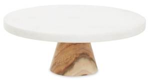 Soporte para Pastel de Mármol de Diseño Moderno con Base de Madera, Plato para Pastel de Mármol y Madera a Precio de Fábrica al por Mayor - Product Image 3
