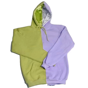 เสื้อสเวตเชิ้ตผ้าเฟรนช์เทอร์รี่แบบขายส่ง สีบล็อก ยูนิเซ็กซ์ สั่งทำได้ 2 สี เสื้อฮู้ดผ้าไหมบุซาติน - Product Image 6