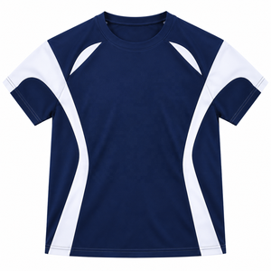 เสื้อยืดผู้ชาย แห้งเร็ว ลายโลโก้ด้านหน้า แขนสั้น สปอร์ต คอกลม ทรงหลวม ผ้าฝ้าย 100% เป็นมิตรกับสิ่งแวดล้อม - Product Image 2