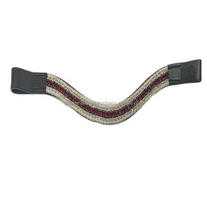 Bandes de sourcils de cheval en cuir faites à la main avec 5 rangées de cristaux strass vente en gros fabricant tailles personnalisées disponibles - Product Image 1