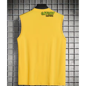 Débardeur pour homme Catchy Gears, 100% coton biologique, respirant, séchage rapide, extensible, coupe ajustée, décontracté pour l'été, pour la salle de sport, la remise en forme, vente en gros - Product Image 2