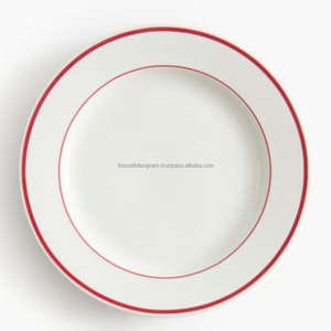 Fast Delivery Metal Dishes & <b>Plates</b> Set of 2 Restaurant Event Supplies Serving Dish Custom <b>White</b> Enamel <b>Plates</b> Customer Logo - Product Image 5