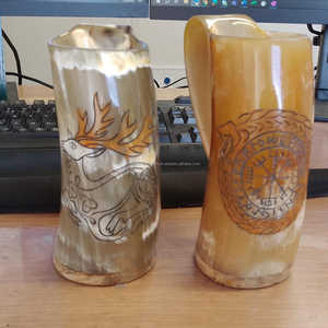 Taza de café Jarra Natural directa de fábrica, tazas para beber vikingas de estilo religioso de animales tallados de India, precio muy razonable - Product Image 1