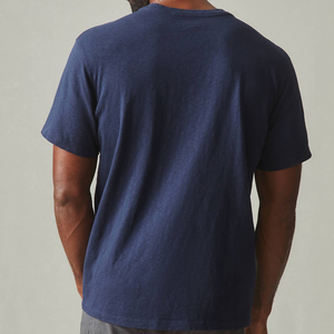 T-shirts pour hommes 100% coton, manches courtes, col en V, t-shirts d'été pour hommes, t-shirts personnalisés avec logo, t-shirts en jersey biologique, t-shirts oversize - Product Image 4