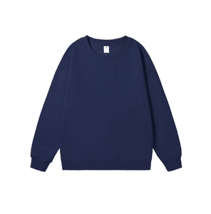 Sweat-shirt d'hiver pour homme à col rond, pull-over athlétique uni, coupe-vent, en mélange de coton écologique, sweat-shirt premium épais - Product Image 3