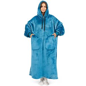 Manta con Capucha de Felpa Sherpa de Alta Calidad, Personalizada, Talla Única, para Adultos, para Hombres y Mujeres - Product Image 1