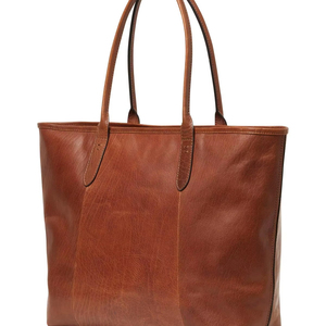 Sac fourre-tout de voyage en cuir véritable durable, couleur unie, fermeture éclair - Product Image 1