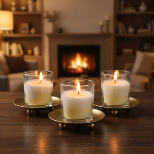 Support de bougie en fer doré Sheeraz International, décoration pour la maison et l'hôtel, design résistant à la chaleur pour Pâques, anniversaire, mariage - Product Image 1