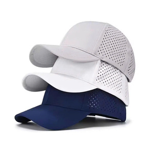 Gorra de Béisbol Premium de 6 Paneles con Visera Curva, Gorra de Golf Perforada, Tela Impermeable de Poliéster, Bordado Personalizado, Unisex, Venta al Por Mayor - Product Image 5