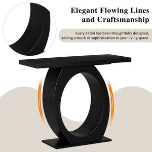 Tavolo Console Moderno e Elegante Mirod con Base a Forma di Uovo per Maggiore Stabilità e Durabilità Design Raffinato per Arredamento Casa - Product Image 6