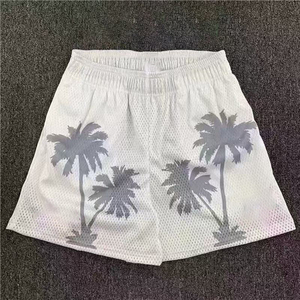 Shorts noirs pour hommes à séchage rapide avec imprimé Statue de la Liberté, taille à cordon de serrage, vêtements de sport décontractés, poches, logo sur le devant - Product Image 3
