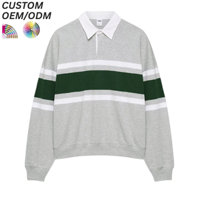 Sudadera de Cuello Redondo Vintage para Hombre - Tejido de Punto 100% Algodón/Poliéster/Spandex, Impermeable, Resistente al Viento, Logotipo Personalizado OEM/ODM - Product Image 1