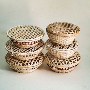 Accesorio de almacenamiento para cocina, cajas de bambú en venta, mejor precio, caja de regalo para postres hecha a mano - Product Image 1