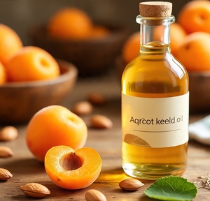 Huile de Noyau d'Abricot Pure et Naturelle Prunus Armeniaca Pressée à Froid Qualité Cosmétique Soin Capillaire en Gros HIMVEDA ORGANIC - Product Image 3