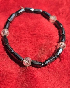 8mm White Round & Fancy-Shaped Faceted Moissanite <b>Bead</b> <b>Bracelet</b> Gift for Woman - Product Image 1