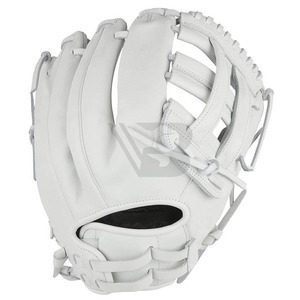 Gants de baseball professionnels en cuir blanc de haute qualité pour lanceur gaucher, imperméables, protection UV, unisexe, entraînement - Product Image 1