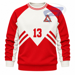 Delta |   Sigma |   Sweat-shirt à col ras du cou en molleton de coton pour femme, pull de la sororité Theta, rouge et blanc, numéro 13, décontracté - Product Image 1