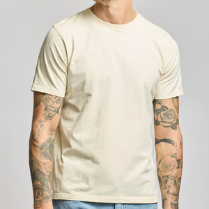 T-shirts personnalisés brodés pour hommes, en coton délavé, coupe oversize, avec impression en relief, style vintage décontracté et lourd - Product Image 1