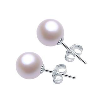 Boucles d'oreilles en argent S925 de haute qualité avec perle d'eau douce, version coréenne, design simple pour femmes - Product Image 5