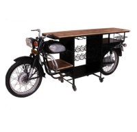 Rajdoot Armoires de bar modernes avec table Rangement du vin pour vélos à moteur, style vintage, nouveau design classique