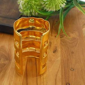 Stainless Steel Wide Hammered Cuff <b>Bangle</b> <b>Bracelet</b> for Women | Gold Silver Open Statement Cuff | Fashion Jewelry OEM ODM - Product Image 5