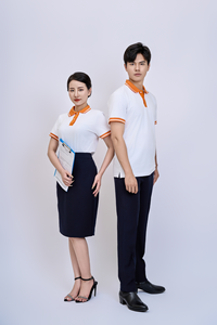 เสื้อเชิ้ตถักลำลองผู้ชาย สีขาวส้ม FMF ผ้า TC 60 คอตตอน 40 โพลีเอสเตอร์ ทรงปกติ ผ้าไม่ยับ - Product Image 5