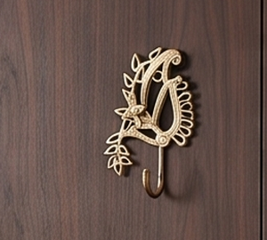 Luxury Gold Antique Design Wall <b>Hooks</b> Durable Metal <b>With</b> Elegant Finished Perfect For Towels And Door Hanging Display - Product Image 3
