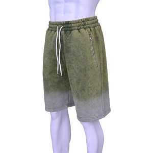 2026 Custom Wholesale 280 GSM Drawstring <b>Tie</b>-Dyed Eco-Friendly Distressed <b>Vintage</b> Streetwear 100% Polyester Shorts for Men - Product Image 4