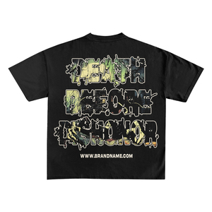 Camiseta de Hombre Estilo Vintage Personalizada con Impresión DTG, Camiseta Urbana de Alta Calidad con Estampado DTF Completo, Corte Cuadrado, Gráficos y Bajo sin Rematar - Product Image 3