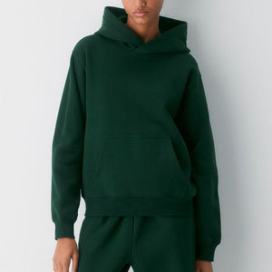 Conjunto Deportivo Premium para Hombre, Sudadera con Capucha de Felpa Gruesa, Conjunto Deportivo Extra Grande para Hombre, Verde Bosque, Conjunto para Correr, Sudadera con Logotipo Personalizado - Product Image 3