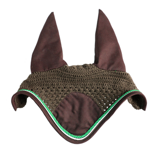 Masque anti-mouches équestre de haute qualité, produits d'équitation, bonnet d'oreille en crochet personnalisé pour chevaux, voiles anti-mouches équins faits à la main - Product Image 2