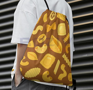 Lightweight Custom Logo Sublimation <b>Drawstring</b> Backpack Customized <b>Waterproof</b> Eco-Friendly Polyester <b>Bags</b> - Product Image 6