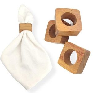 Anillo de servilleta de madera rústico y alegre que agrega un toque encantador a fiestas y reuniones de estilo rústico. - Product Image 2