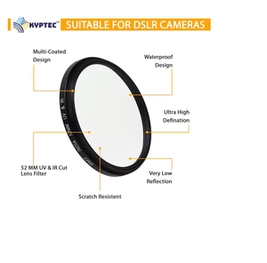 Filtre anti-UV IR 52 mm pour objectif d'appareil photo, verre optique transparent, anti-reflet, protection résistante aux rayures pour DSLR - Product Image 5