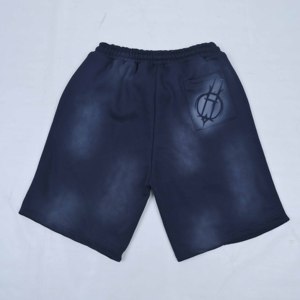 Ensemble de survêtement court en coton doux avec logo personnalisé de haute qualité, vêtements de sport haut de gamme, combo sweat-shirt et short - Product Image 4