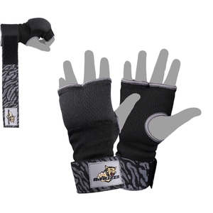 Bandages de boxe en gel Mauzer |   Gants intérieurs élastiques avec rembourrage en gel absorbant les chocs, support long pour le poignet |   Fermeture à boucle et crochets demi-format - Product Image 1