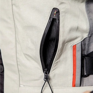 Blouson de moto vintage long avec doublure chaude amovible et protections - Product Image 3