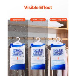 Sacchetti Deumidificatori da Appendere Senza Profumo da 9.3 oz (10 Confezioni) per Armadi, Guardaroba, Camere da Letto e Uso Domestico - Product Image 4