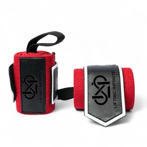 Custom Logo Polyester Wrist Wraps Unisex Fitness Training Gym Weight Lifting Wrist <b>Straps</b> for Powerlifting - Product Image 2