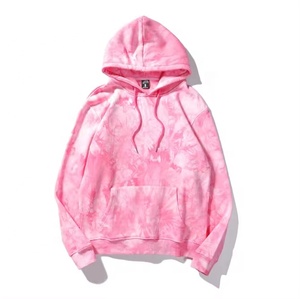 Venta caliente transpirable hombres Tie Dye Hoodie Pullover Tie Dye Rainbow hombres Hoodie Oversize Kangaroo Pocket Tie Dye Unisex Hoodie - Product Image 5