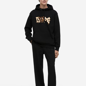 Sweat à capuche surdimensionné pour homme, personnalisé, avec broderie et impression numérique, doublure en polaire, pour la saison d'automne - Product Image 3