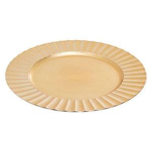 Round Metal Charger <b>Plate</b> For Elegant Dining Table Wedding Event Stylish Decoration Premium Durable Quality - Product Image 2