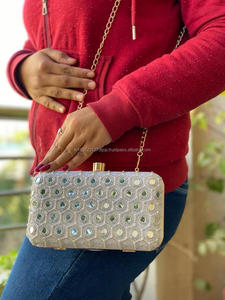 Punjabi Style Leather Jutti With Clutch Bridal Jutti Evening Clutch Party Wear Jutti Clutch Combo <b>Set</b> - Product Image 4